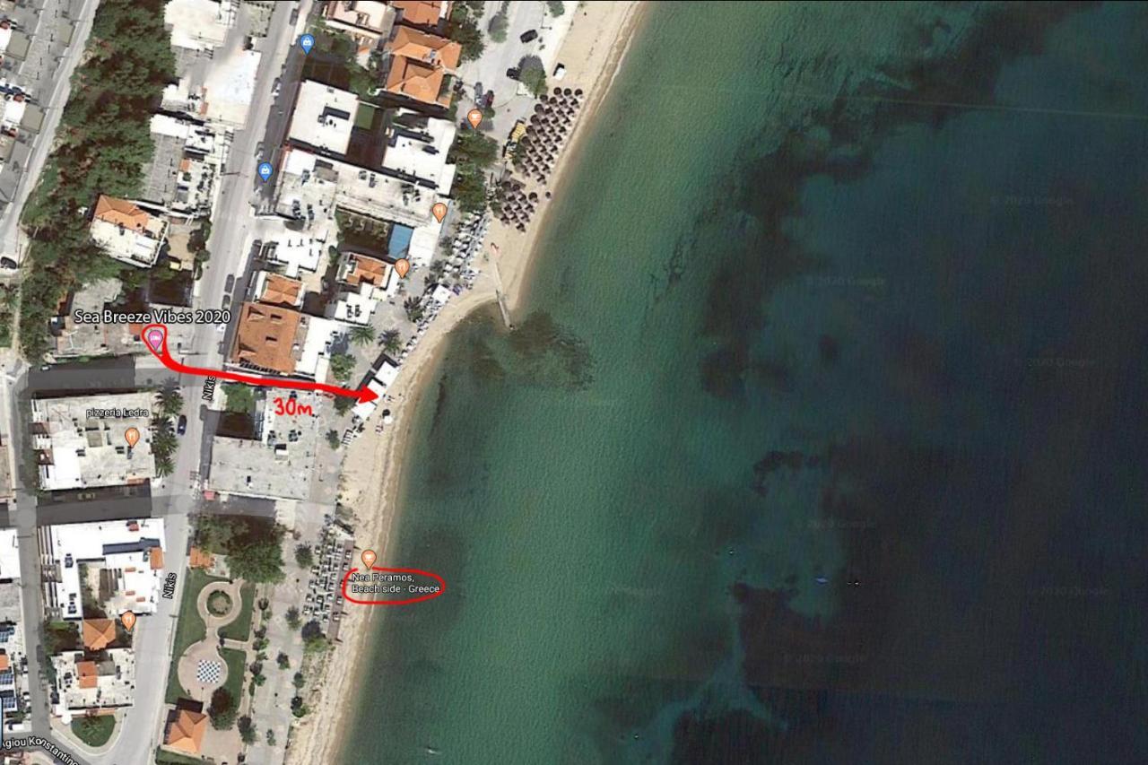 Ferienwohnung Sea Breeze Vibes 2020 Néa Péramos Exterior foto